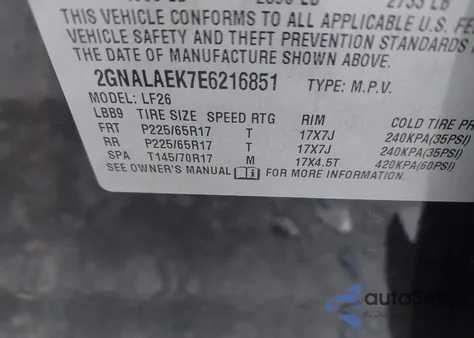 2014 Chevrolet Equinox Ls from USA, damaged, VIN 2GNALAEK7E6216851